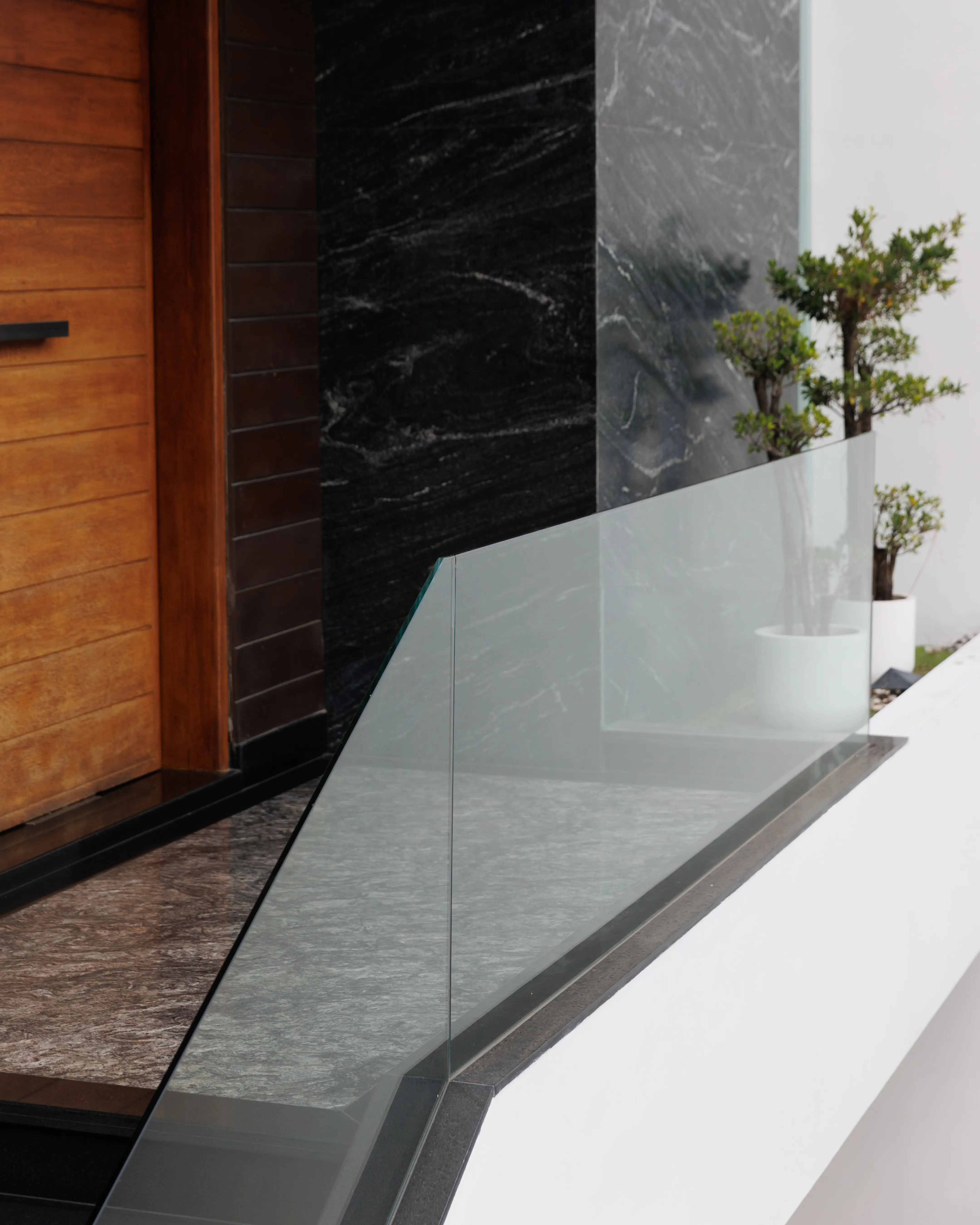 Tempered Glass Stair Railing